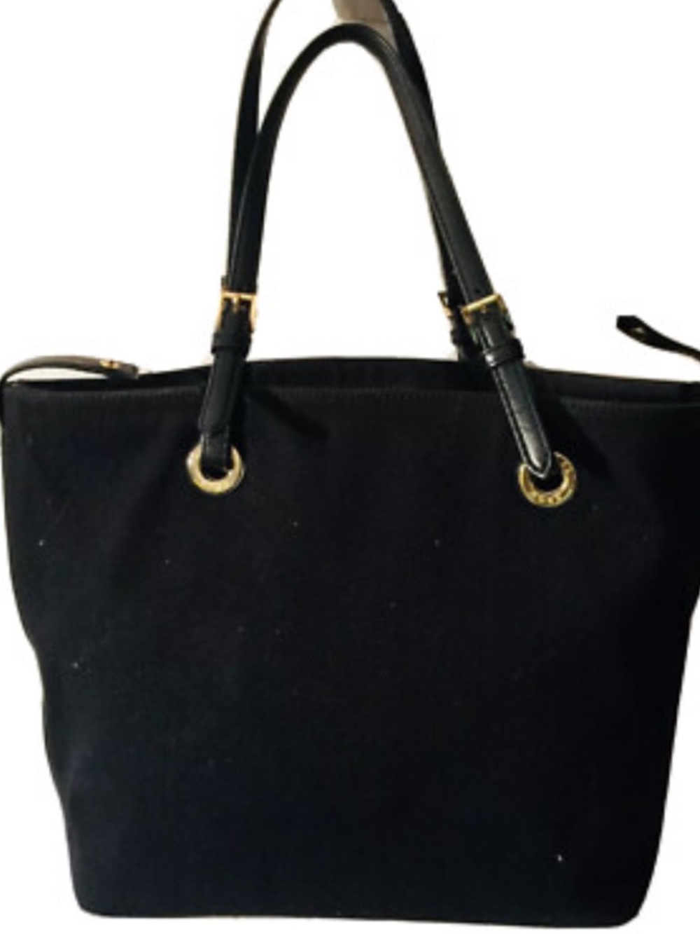 Michael Kors, Jet Set black canvas tote bag